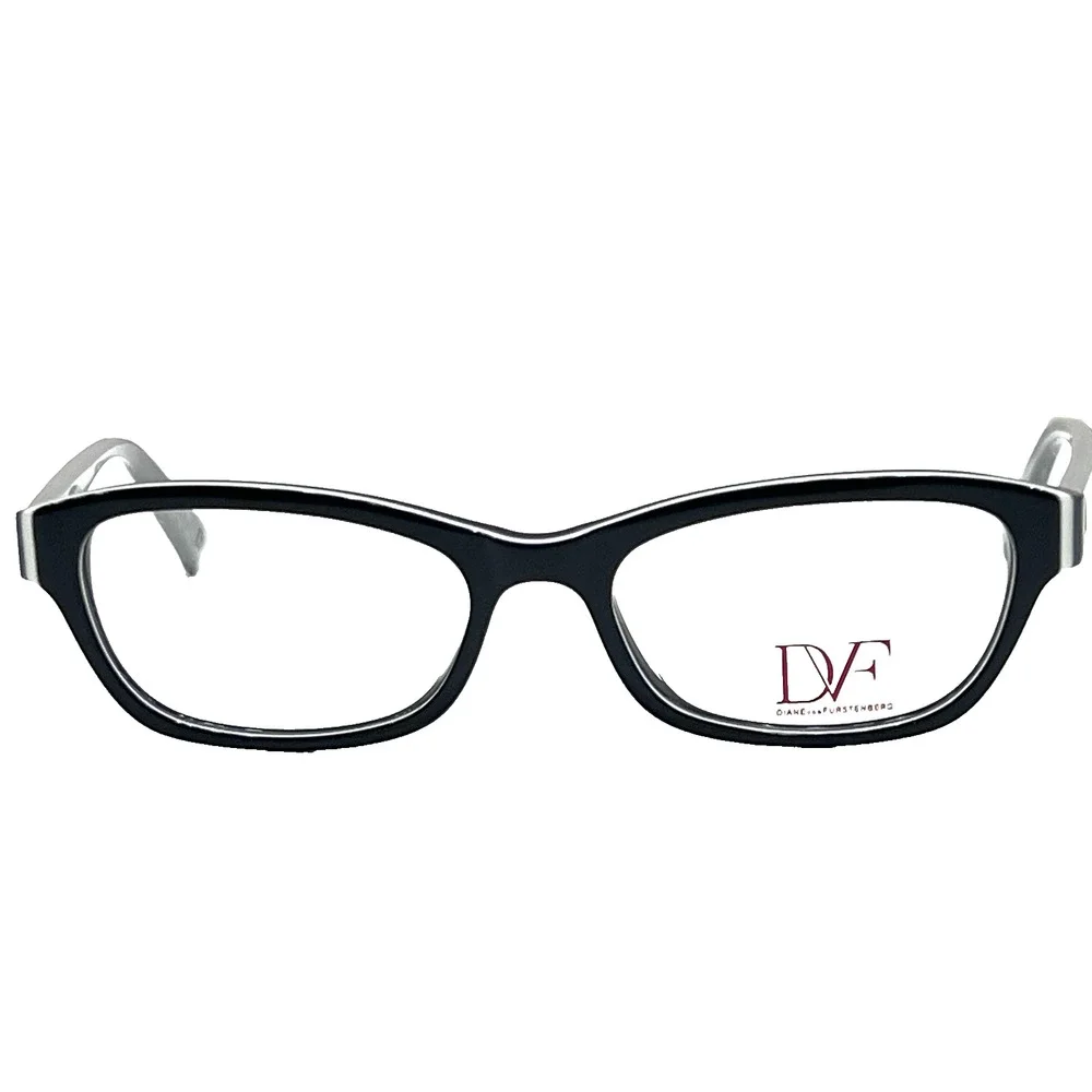 NEW Diane von Furstenberg DVF 5047 001 Black & Gray Eyeglasses Frames 52-17-135